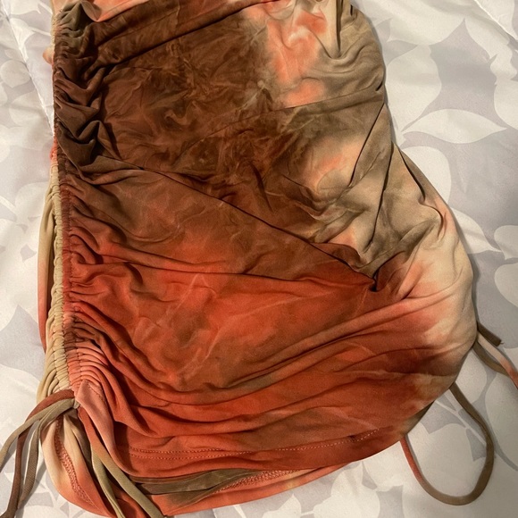 Tie Dye Drawstring Dress - Picture 3 of 3